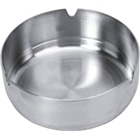Equinox 502711 cenicero de Acero Inoxidable- Plateado- 9-80 x 9-80 x 3-5 cm